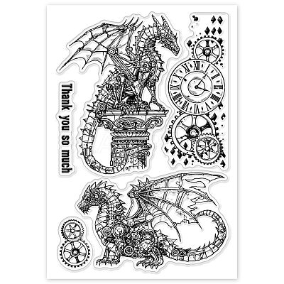Summer Theme PVC Plastic Clear Stamps DIY-WH0631-0568-1