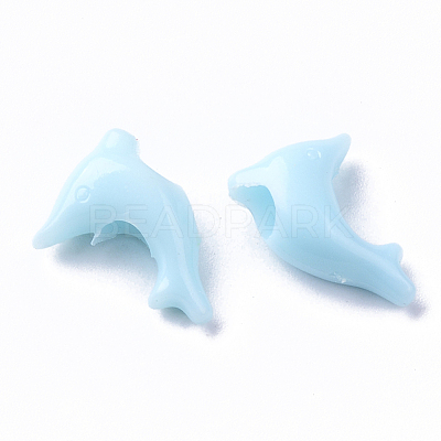 Opaque Polystyrene(PS) Plastic European Beads KY-I004-22-1