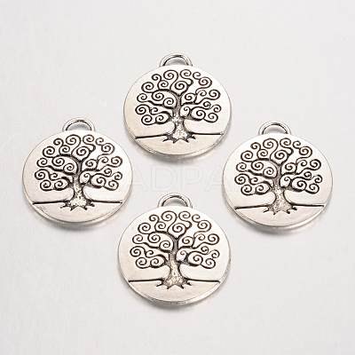 Tibetan Style Alloy Enamel Pendants Setting X-TIBEP-3395-AS-NR-1