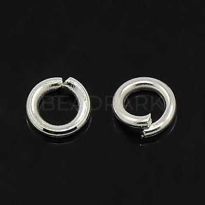 Silver Color Plated Brass Open Jump Rings X-JRC10MM-S-1
