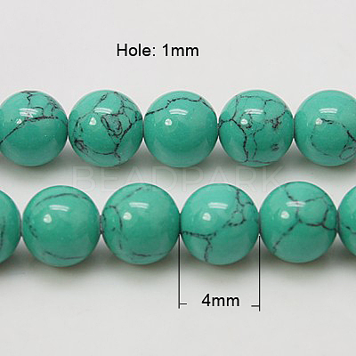 Synthetic Turquoise Beads Strands TURQ-H038-4mm-XXS11-1