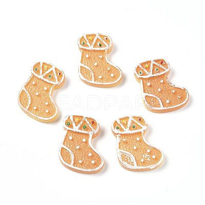 Christmas Theme Resin Decoden Cabochons RESI-CJC0001-37A-1