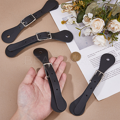 2 Pairs Leather Spur Straps FIND-FH0011-13-1