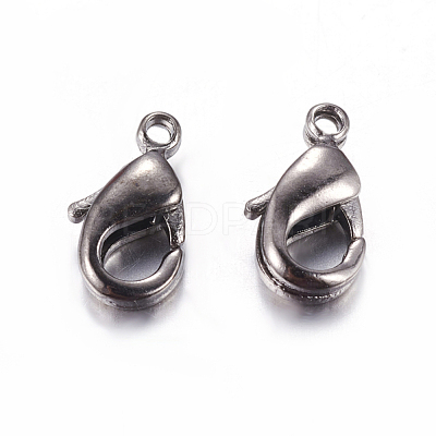 Brass Lobster Claw Clasps KK-902-B-NF-1