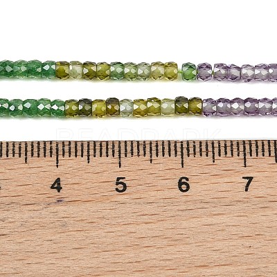 Cubic Zirconia Beads Strands ZIRC-P125-2x3mm-06-1