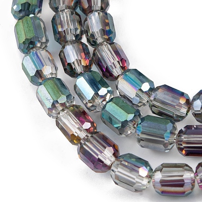 Electroplate Glass Beads Strands EGLA-D031-01U-1