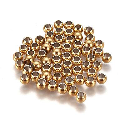Ion Plating(IP) 304 Stainless Steel Spacer Beads LS-STAS-L222-42B-G-1