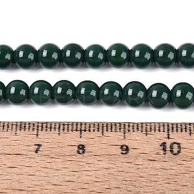 Opaque Solid Color Glass Beads Strands X-GLAA-T032-P6mm-24-1