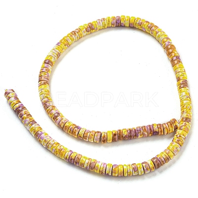 Baking Paint Synthetic Turquoise Beads Strands G-H060-02B-10-1