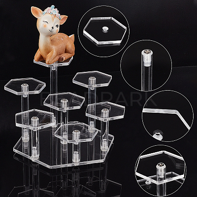 Acrylic Toy Model Display Stand ODIS-WH0001-06A-1