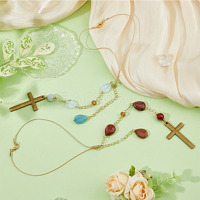 2Pcs 2 Styles Alloy Pendant Decorations HJEW-FH00022-1