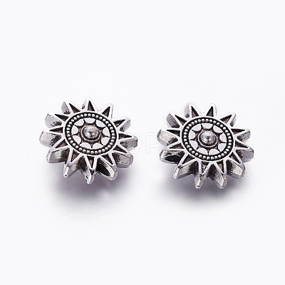 Tibetan Style Alloy Sun Beads LS-TIBEP-GC188-AS-NR-1