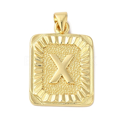 Rack Plating Brass Pendants KK-B092-42G-X-1