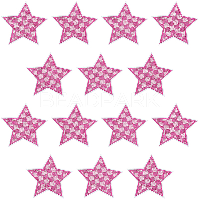 20Pcs Polyester Clothing Patches DIY-CY0002-35B-1