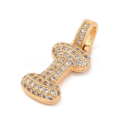 Brass Micro Pave Cubic Zirconia Pendants KK-C076-29I-G01-1