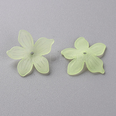 Frosted Acrylic Bead Caps MACR-S371-05A-728-1