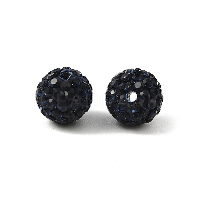 Grade A Round Pave Disco Ball Beads X-RB-H258-10MM-207-1