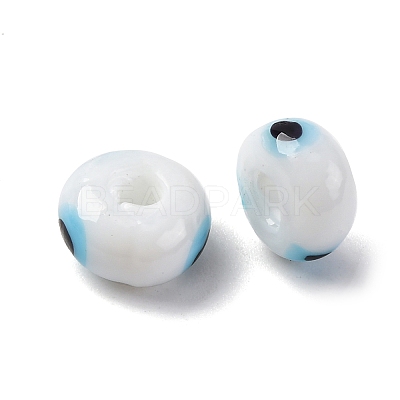 Handmade Evil Eye Lampwork Beads LAMP-F021-01-09-1