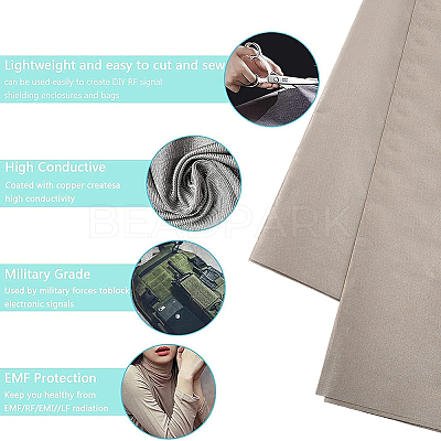 EMF Protection Fabric AJEW-WH0314-712B-01-1