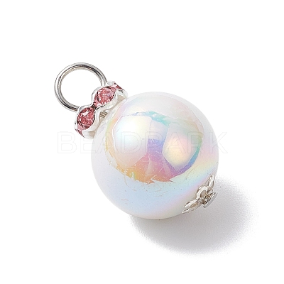 Imitation Pearl Acrylic Pendants PALLOY-JF04349-1