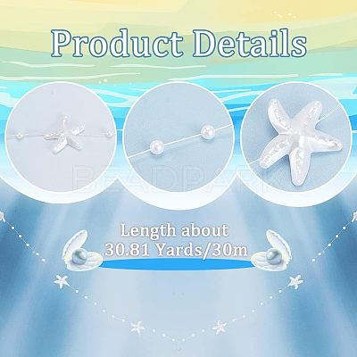 ABS Plastic Beads Ribbons OCOR-WH0066-81A-1