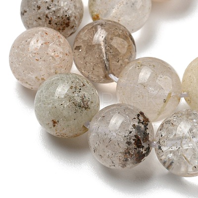 Natural Lodolite Quartz Beads Strands G-R494-A09-04-1