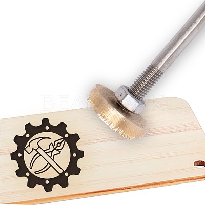 Stamping Embossing Soldering Iron with Stamp AJEW-WH0113-15-16-1