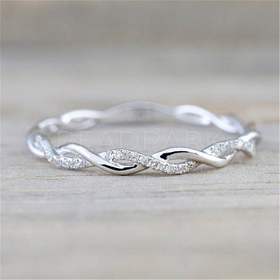 Alloy and Crystal Rhinestone Finger Rings FS-WGF6D8C-06-1