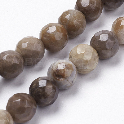 Natural Silver Leaf Jasper Beads Strands G-K181-4mm-O01-1