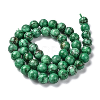 Natural Marble Beads Strands G-K211-8mm-H-1