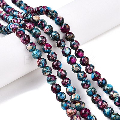 Natural Imperial Jasper Beads Strands G-N342-63E-1