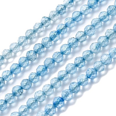 Natural Topaz Crystal Beads Strands LS-G-H266-07B-1