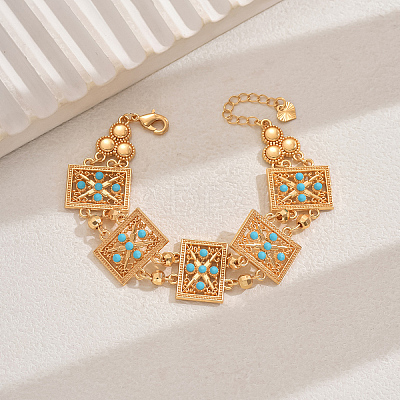 Stylish Alloy Resin Link Bracelets for Women MM5858-1-1