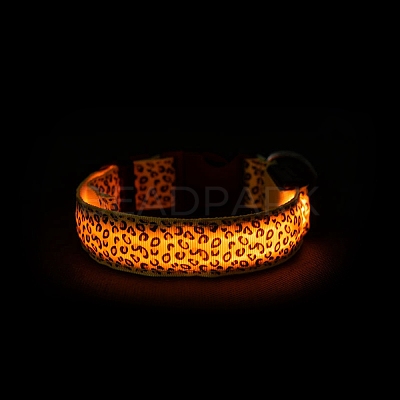 Adjustable Polyester LED Dog Collar MP-H001-A02-1