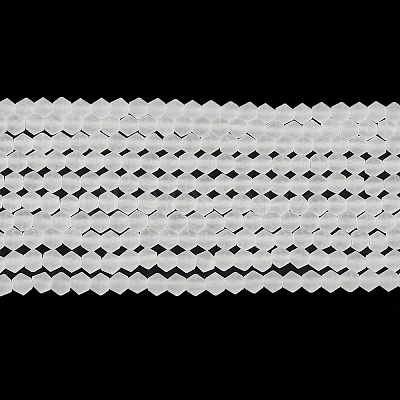 Imitate Austrian Crystal Frosted Glass Beads Strands GLAA-F029-TM3mm-B13-1