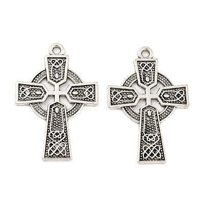 Tibetan Style Alloy Pendants TIBE-P001-24AS-1
