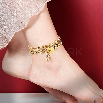 Anklets Sets AJEW-AN00383-24-1