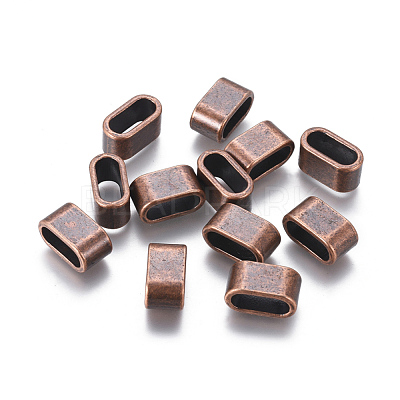 Tibetan Style Slider Charms for Leather Bracelet Making TIBEB-A101908-R-FF-1