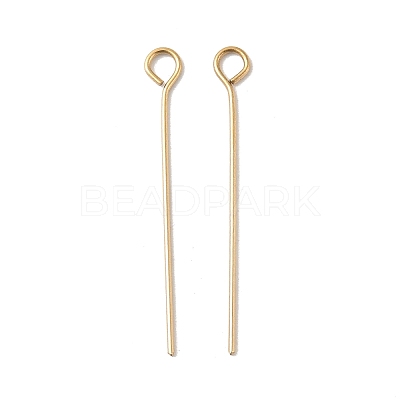 304 Stainless Steel Eye Pins STAS-K293-13G-0.6x26mm-1