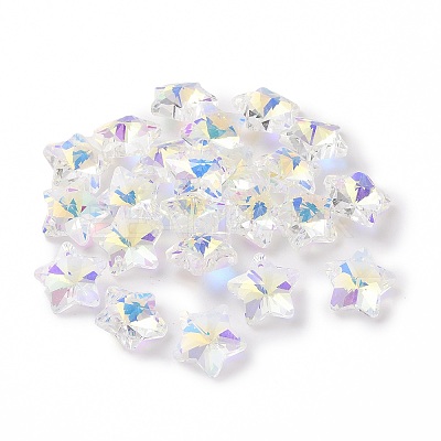 AB Color Plated Transparent Electroplate Glass Charms X-GLAA-H104-A04-1