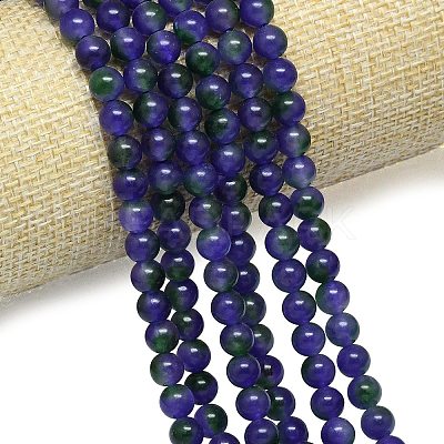 Natural Malaysia Jade Beads Strands G-B165-C02-6mm-1