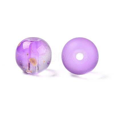 Frosted Baking Paint Glass Beads X1-DGLA-N005-8mm-06-1