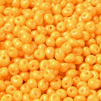 6/0 Opaque Baking Paint Glass Seed Beads SEED-M012-02A-21-1