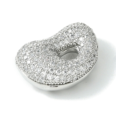 Rack Plating Brass Cubic Zirconia Pendants KK-S378-02P-D-1