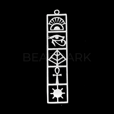 Non-Tarnish 201 Stainless Steel Pendants EVIL-PW0001-07I-P-1