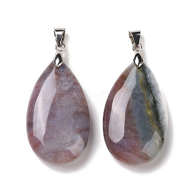 Natural Ocean Jasper Pendants G-D084-01P-B20-1