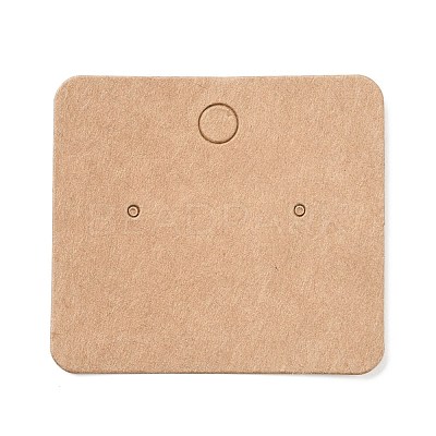 Blank Kraft Paper Earring Display Cards CDIS-G005-05-1