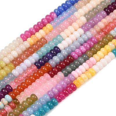 Dyed Natural White Jade Beads Strands X-GG-CBA7CEF-01-1
