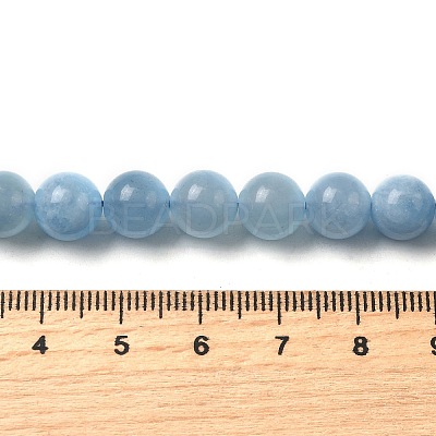 Natural Aquamarine Beads Strands G-D327-C03-8MMA-1