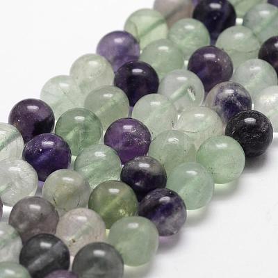 Natural Fluorite Bead Strands G-D840-56-8mm-AB-1